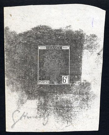 France_1948_Yvert-Scott_unadopted_6f_Marianne_de_Hourriez_D_black_typo_ba_AP