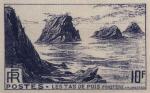 France_1946_Yvert_764a-Scott_571_unadopted_10f_Pointe_du_Raz_dark-blue_AP_detail