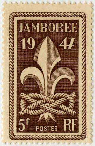 France_1947_Yvert_787-Scott_587_5f_Jamboree_a_IS