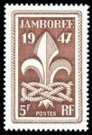 France_1947_Yvert_787-Scott_587_5f_Jamboree_b_IS