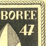 France_1947_Yvert_787a-Scott_587_unadopted_3f50_Jamboree_black_AP_detail