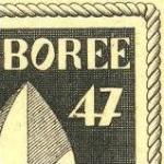 France_1947_Yvert_787a-Scott_587_unadopted_3f50_Jamboree_black_AP_detail