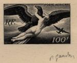 France_1947_Yvert_PA18a-Scott_C20_unadopted_100f_Egine_black_a_AP_detail_a