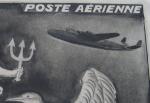 France_1947_Yvert_PA18e-Scott_C20_unadopted_100f_plane_and_unicorn_MAQ_detail_b