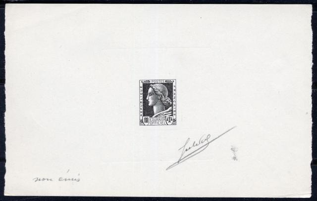 France_1947_Yvert-Scott_unadopted_Marianne_de_Muller_Courrier_Officiel_black_typo_j_AP