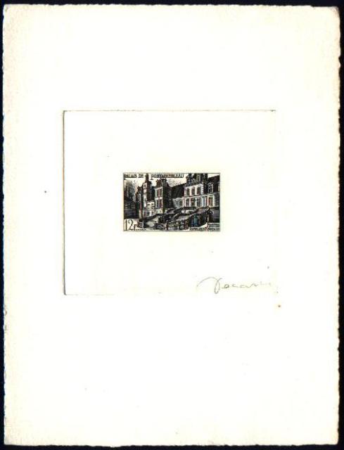 France_1951_Yvert_878b-Scott_643_unadopted_Fontainebleau_Type_II_black_b_AP