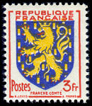 France_1951_Yvert_903-Scott_663_3f_Franche-Comte_a_typo_IS