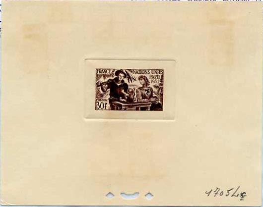 France_1951_Yvert_912a-Scott_672_unadopted_ONU_dark-brown_1705_Lc_CP