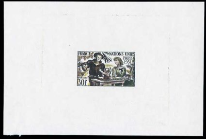 France_1951_Yvert_912a-Scott_672_unadopted_ONU_multicolor_b_AP