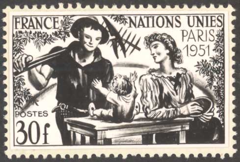 France_1951_Yvert_912a-Scott_672_unadopted_ONU_PHOTO_MAQ