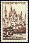 France_1951_Yvert_917-Scott_674_Abbaye_aux_Hommes_Caen_a_IS
