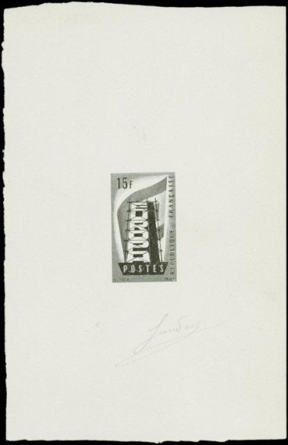 France_1956_Yvert_1076a-Scott_805_unadopted_Europa_ruled_ground_black_typo_f_AP