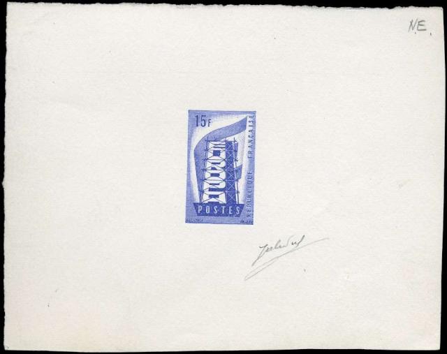 France_1956_Yvert_1076a-Scott_805_unadopted_Europa_ruled_ground_blue_typo_AP
