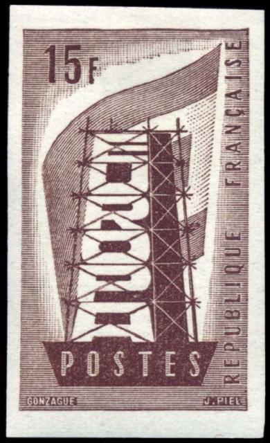 France_1956_Yvert_1076a-Scott_805_unadopted_Europa_ruled_ground_dark-brown_typo_ESS