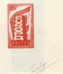 France_1956_Yvert_1076a-Scott_805_unadopted_Europa_ruled_ground_red-orange_typo_ad_AP_detail