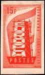 France_1956_Yvert_1076a-Scott_805_unadopted_Europa_ruled_ground_red-orange_typo_ESS