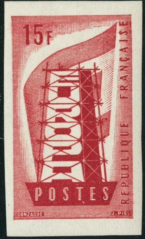 France_1956_Yvert_1076a-Scott_805_unadopted_Europa_ruled_ground_red_typo_a_ESS