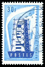 France_1956_Yvert_1077-Scott_806_Europa_b_IS