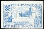 France_1959_Yvert_1222a-Scott_931_unadopted_Perpignan_blue_a_ESS