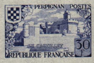 France_1959_Yvert_1222a-Scott_931_unadopted_Perpignan_three_ESS_detail_b