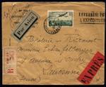 France_1936_Yvert_PA14b-Scott_C14_unissued_50f_small_f_green_Express_to_Lausanne_a_ENV