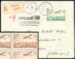 France_1936_Yvert_PA14b-Scott_C14_unissued_50f_small_f_green_Registered_to_Germany_ENV