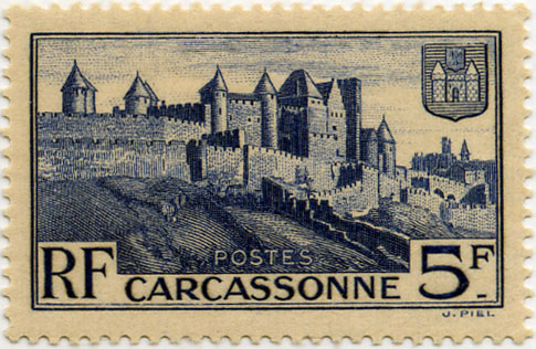 France_1934_Yvert_392-Scott_345_Carcassonne_a_1938_IS