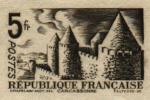 France_1934_Yvert_392a-Scott_345_unadopted_5f_Carcassonne_dark-brown_ab_ESS_detail