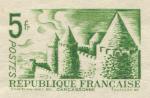 France_1934_Yvert_392a-Scott_345_unadopted_5f_Carcassonne_green_1304_CP_detail