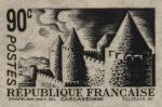 France_1934_Yvert_392a-Scott_345_unadopted_90c_Carcassonne_black_aa_AP_detail