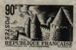 France_1934_Yvert_392a-Scott_345_unadopted_90c_Carcassonne_black_bb_AP_detail
