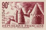 France_1934_Yvert_392a-Scott_345_unadopted_90c_Carcassonne_red_1402_aa_CP_detail