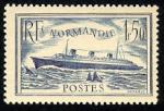 France_1935_Yvert_299-Scott_300_1f50_Normandie_dark-blue_b_IS