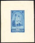 France_1930_Yvert_259b-Scott_247_unissued_in_Helio_by_Courmont_3f_Cathedrale_de_Reims_blue_ab_ESS