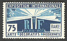 France_1924_Yvert_215-Scott_225_Arts_decoratifs_75c_typo_b_IS