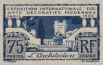 France_1924_Yvert_215a-Scott_225_unadopted_75c_Arts_decoratifs_dark-blue_+_blue_typo_aa_AP_detail