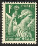 France_1939_Yvert_432-Scott_1f_Iris_typo_a_IS
