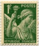 France_1939_Yvert_432-Scott_1f_Iris_typo_b_IS