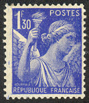 France_1939_Yvert_434-Scott_1f30_Iris_typo_a_IS