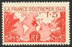 France_1939_Yvert_453-Scott_B96_France_dOutre-Mer_1f_+_25c_1940_b_IS