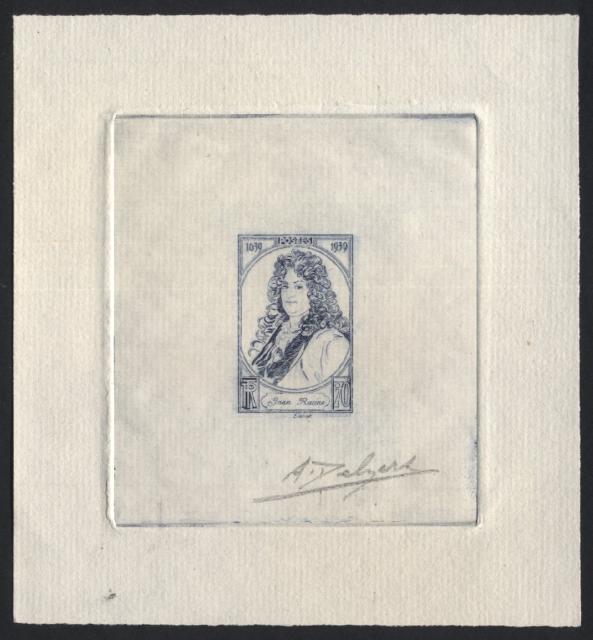 France_1939_Yvert_848a-Scott_632_unadopted_70c_Jean_Racine_1er_etat_blue-violet_aa_AP