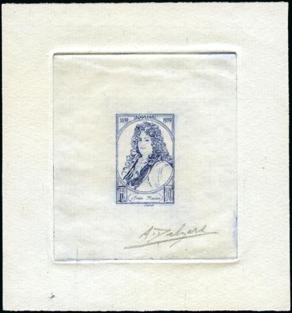 France_1939_Yvert_848a-Scott_632_unadopted_70c_Jean_Racine_1er_etat_blue-violet_ab_AP