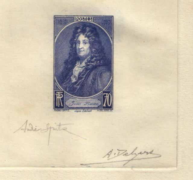 France_1939_Yvert_848a-Scott_632_unadopted_70c_Jean_Racine_violet-blue_ba_AP_detail