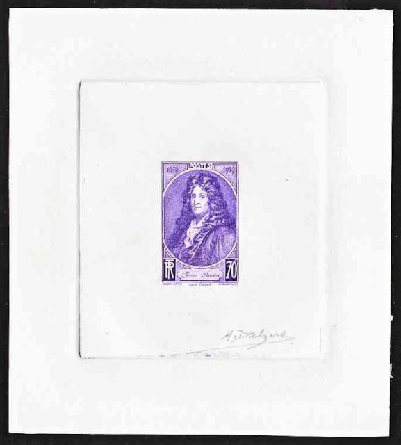 France_1939_Yvert_848a-Scott_632_unadopted_70c_Jean_Racine_violet_a_AP
