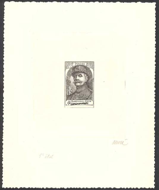 France_1940_Yvert_455a-Scott_B98_unadopted_40c_+_60c_Marechal_Foch_1er_etat_black_b_AP