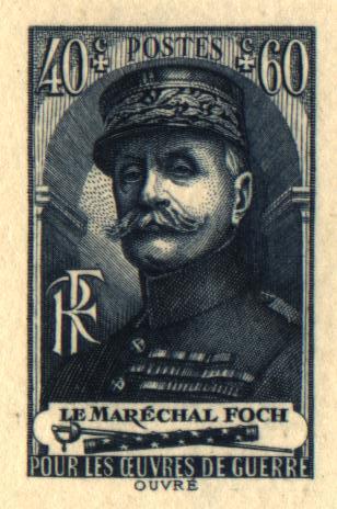 France_1940_Yvert_455b-Scott_B98_unadopted_40c_+_60c_Marechal_Foch_dark-blue_b_AP_detail