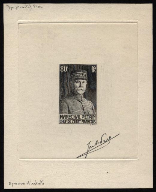 France_1940_Yvert_471a-Scott_416_unadopted_Petain_80c_black_b_AP