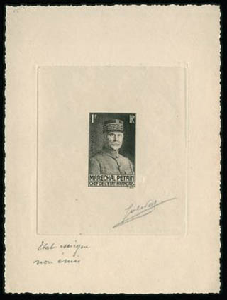 France_1940_Yvert_472a-Scott_417_unadopted_Petain_1f_black_d_AP