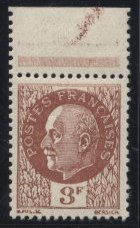 France_1941_Yvert_521_Scott_unissued_3f_Petain_brown_perf_b_US