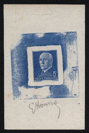France_1941_Yvert_524a-Scott_450_unadopted_5f_Petain_blue_typo_b_AP
